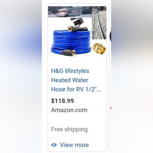 15 ft heated hose without connector